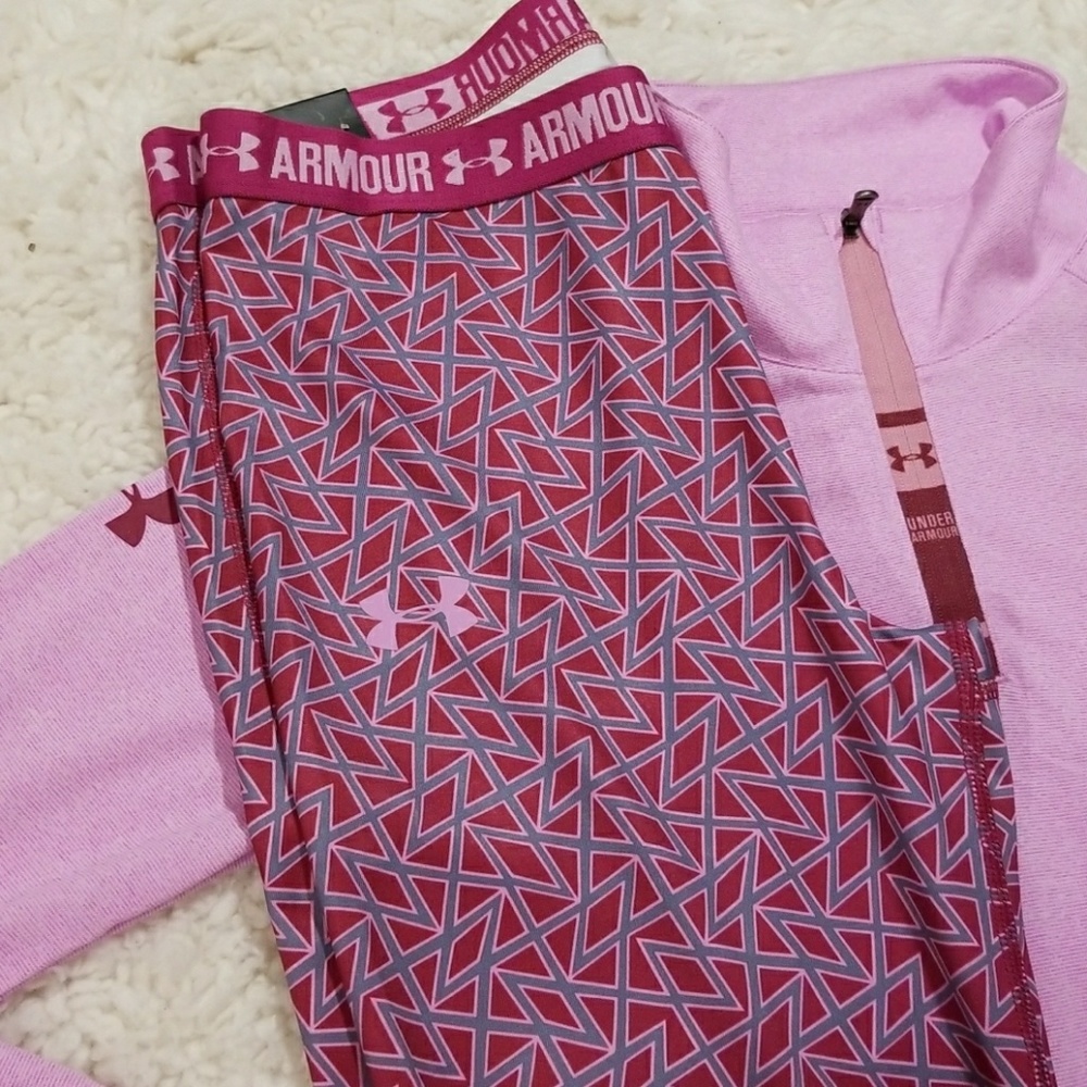 Under Armour 2-piece Maroon & Pink Outfit NWT - Picture 2 of 4